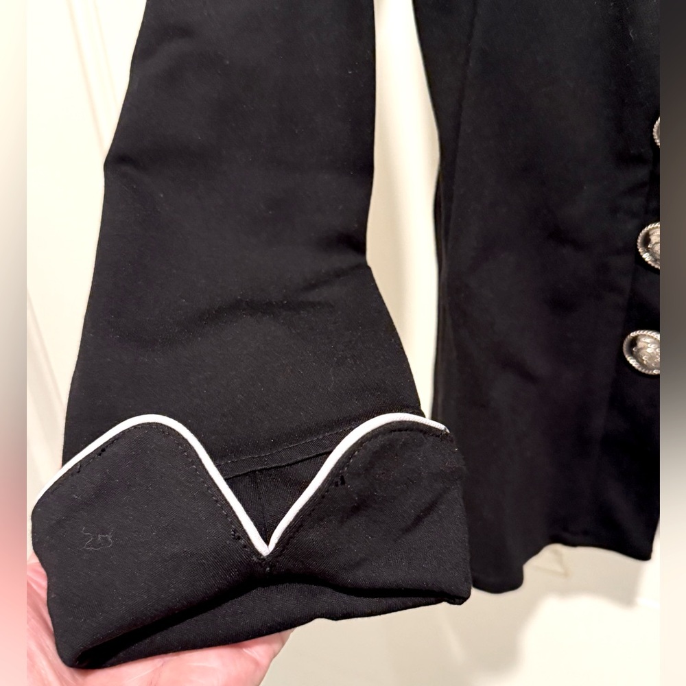 Joseph Ribkoff EUC Size 8 Amazing Classic Joseph Black Military Style Jacket - Picture 11 of 14